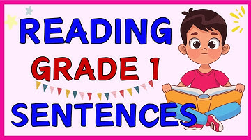 READING SENTENCES for GRADE 1  -- Practice Reading at Home  -- Reading Skills & Vocabulary