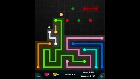 12 × 12 MANIA LEVEL 63 - FLOW GAME ON FACEBOOK Connect the dots