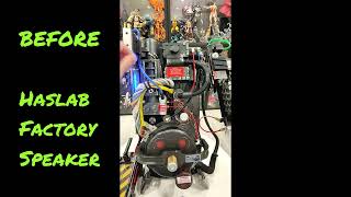 Haslab Proton Pack Speaker Upgrade! Stock vs 2.5" vs 3" vs External Amplified Speaker! WOW!