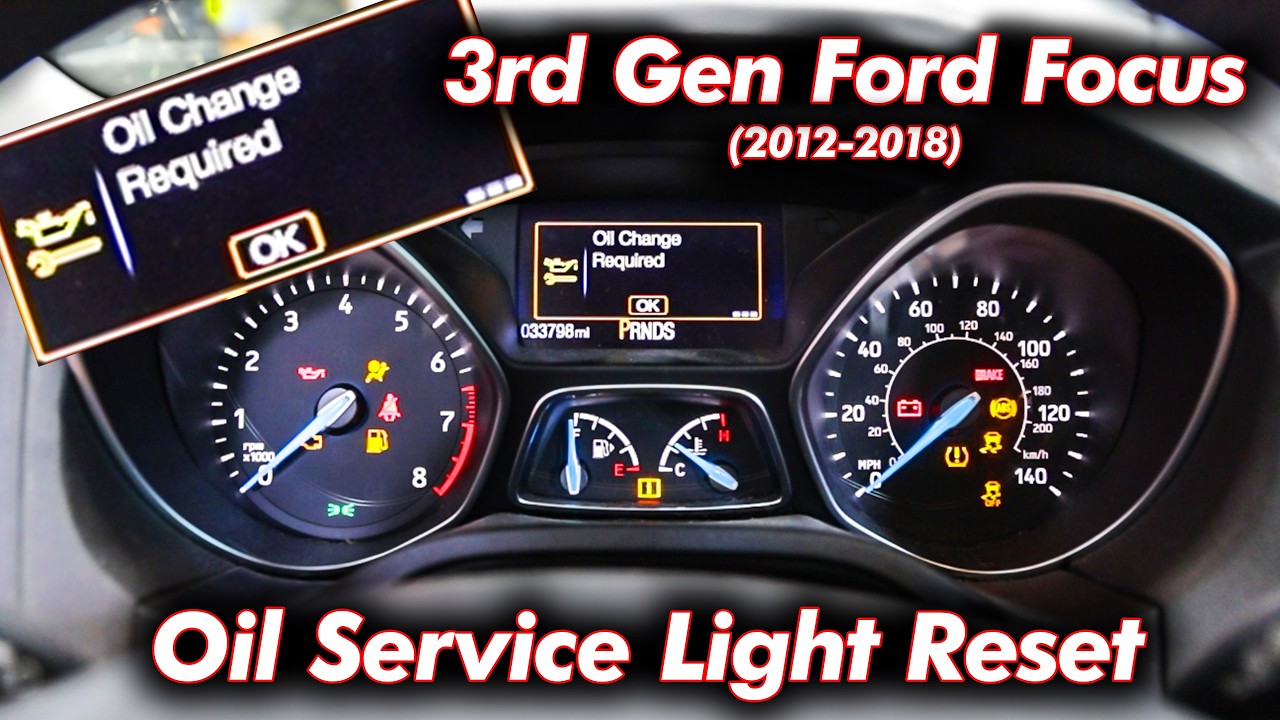 How To Reset Ford Focus Service Light (3rd Generation: 2010-2018) - YouTube