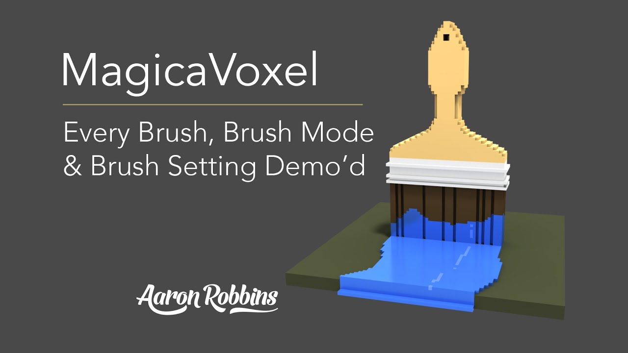 MagicaVoxel - Every Brush, Brush Mode and Brush Setting Demonstrated