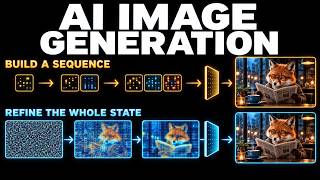 How AI Image Generators Build Images: Tokens, Diffusion and Flow