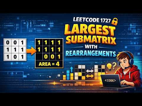 Mar 17, 2026 - Leetcode Problem #1727. Largest Submatrix With Rearrangements