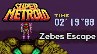 Super Metroid - Zebes Escape 2'19"88 (Former World Record) screenshot 4