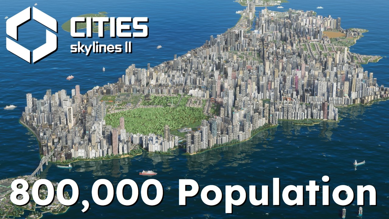 Cities Skylines 2 | 800k Megalopolis - YouTube