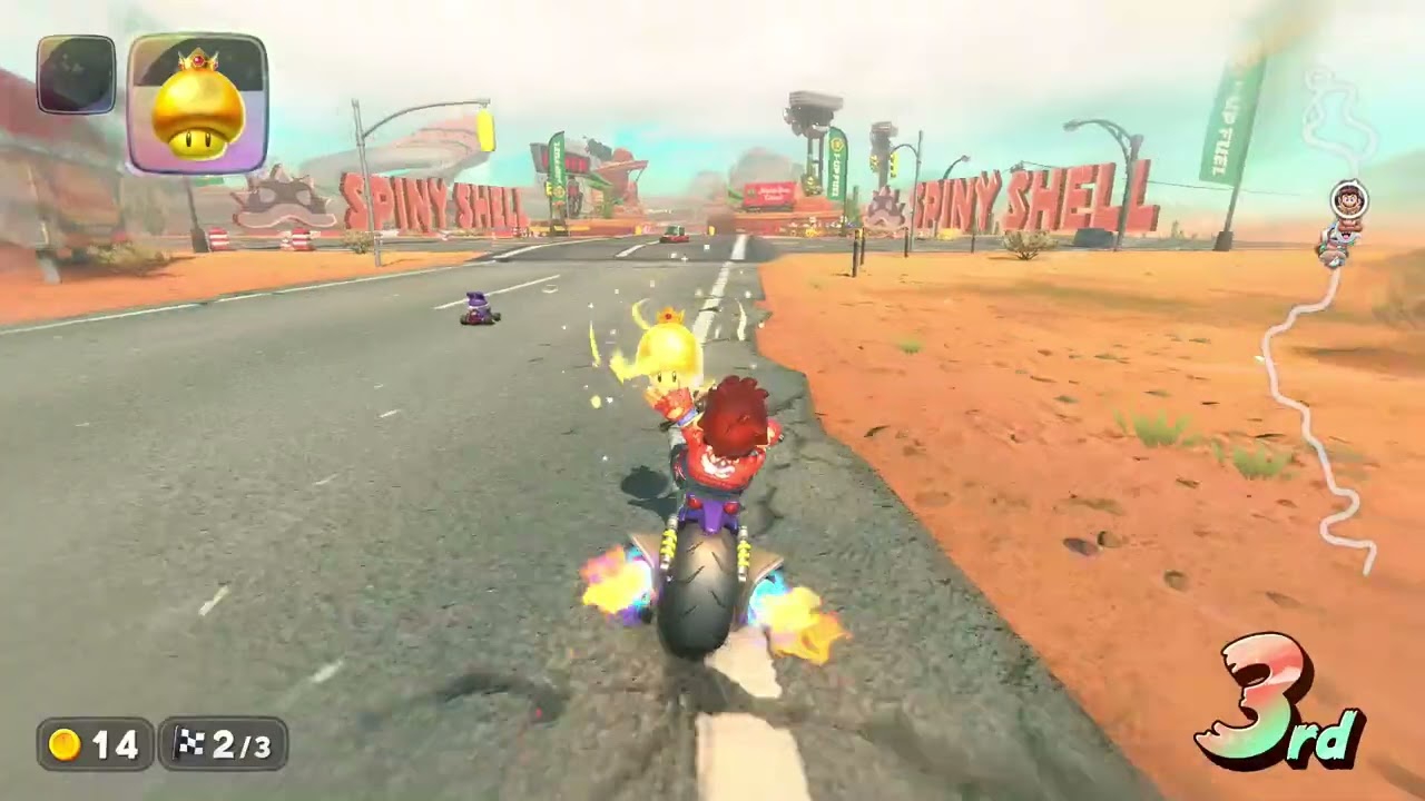 Playing Mario kart game king w 64￼