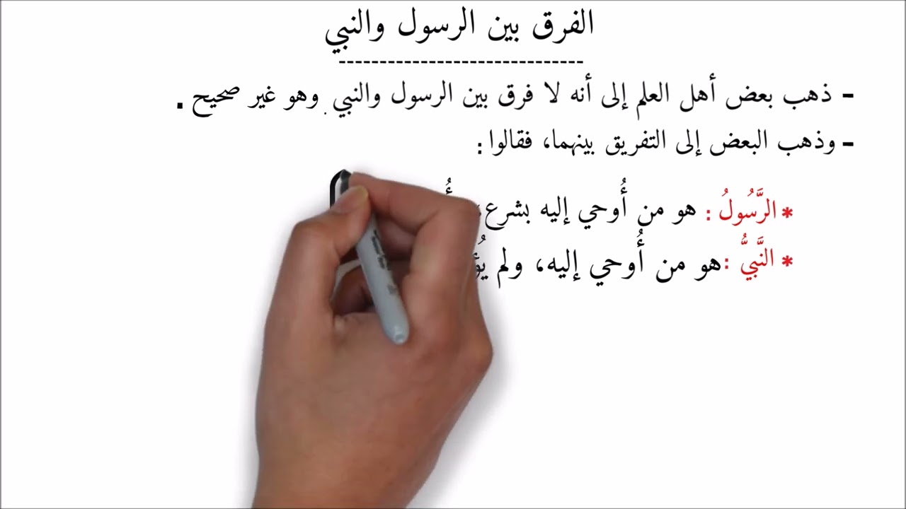 ما هو الفرق بين النبي والرسول - في دقائق