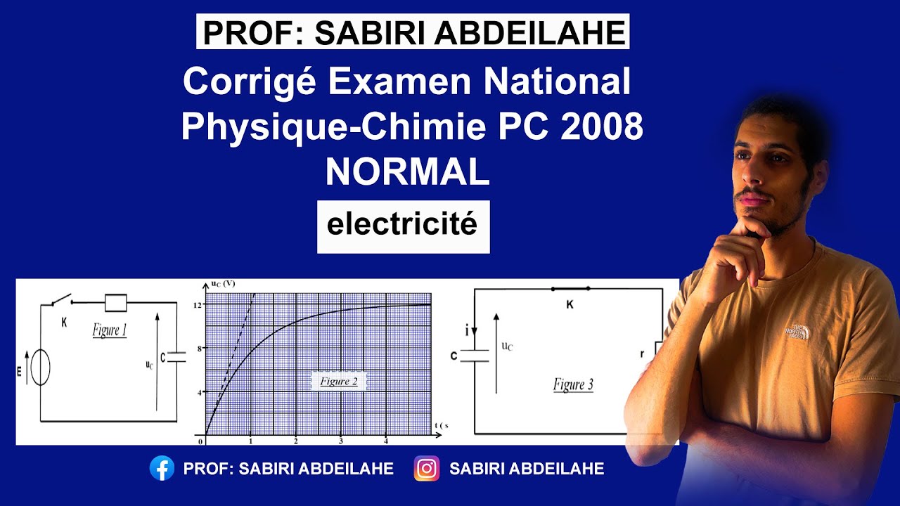 Corrigé Examen National Physique-Chimie PC 2008 normale partie(electricité )