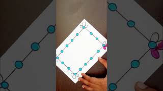 Very easy design border for project work/Project work border design easy and beautiful #shorts#viral