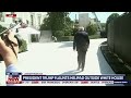 President Trump touts new helipad outside White House