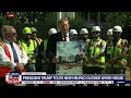 President Trump touts new helipad outside White House