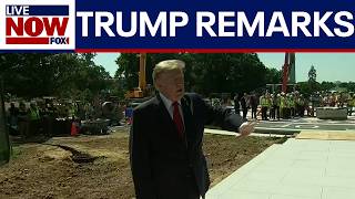 President Trump touts new helipad outside White House