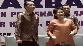 Jokowi President of Indonesia dancing Maumere