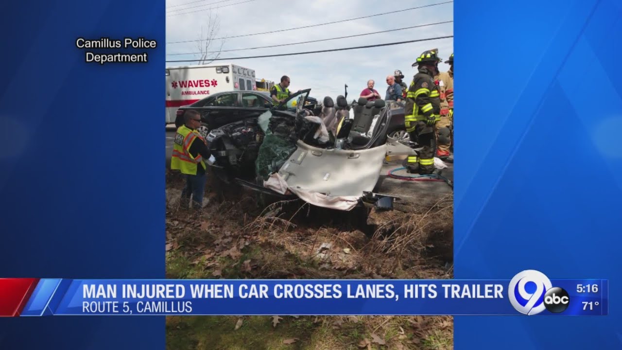 Jordan man injured in Camillus crash YouTube