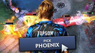 How Topson really plays PHOENIX MID! 🔥