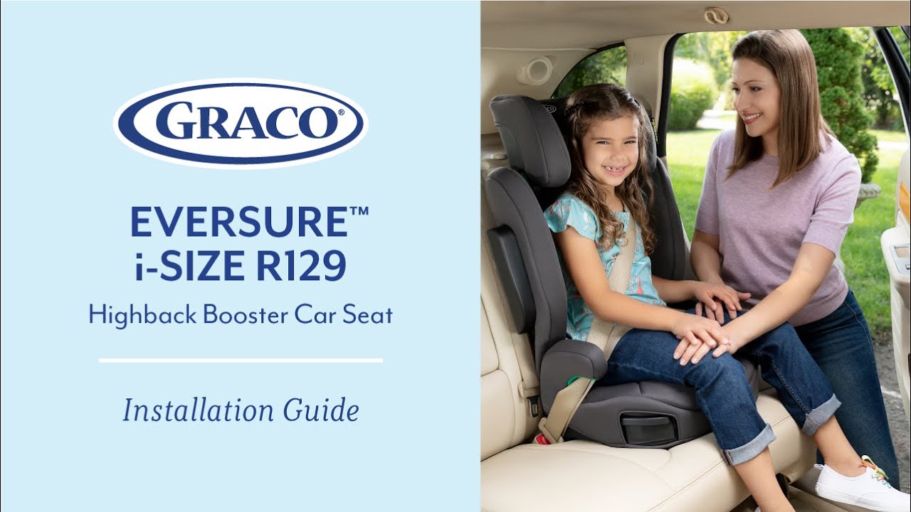 Graco EverSure™ i-Size high back booster installation video 