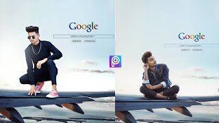 PicsArt Editing - Airplane Concept Photo Editing | Viral Editing | PicsArt Manipulation Tutorial screenshot 5