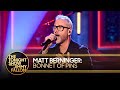 Matt Berninger Bonnet Of Pins The Tonight Show Starring Jimmy Fallon Matt Berninger Bonnet Of Pins The Tonight Show Starring Jimmy Fallon