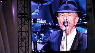 Leonard Cohen Banjo Ghent Belgium 2012