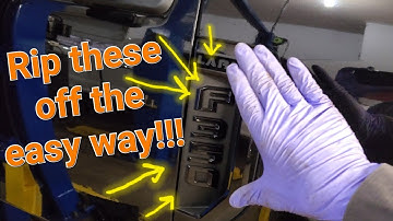 2017-2022 Superduty- Ford FENDER Emblems Removal | WAIT, DON