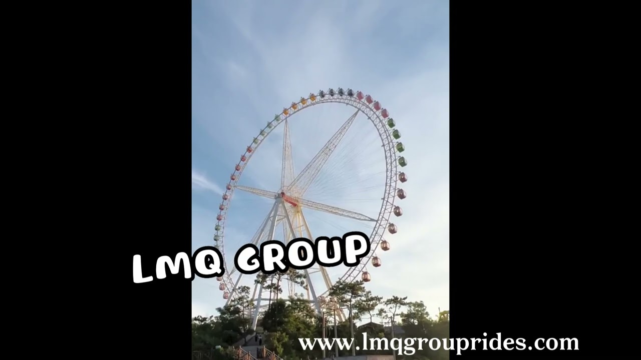 This is an 88-meter Ferris wheel. It can be regarded as a landmark building in this city.