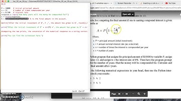 CSC 110 - Python -  Chapter 2 Exercise 5