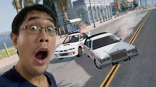 LINCOLN TOWN RALLY CAR GETAWAY CHASE | BeamNG.drive screenshot 2