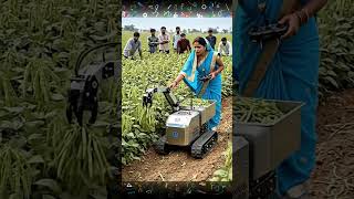 🤖 Smart Robot Harvesting Crops! 🌱🚜The future of farming is here! 😲🔥#Shorts