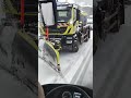 Snowy bus ride at Val Thorens