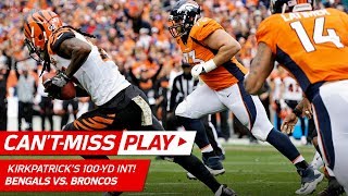 Famous Dre Kirkpatrick's Crazy 100-Yd INT Return, But Fumbles Before the TD! | Can't-Miss Play | NFL Wk 11 Profile