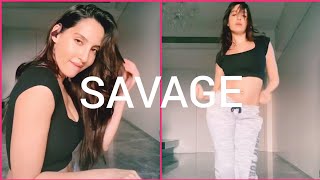 Nora Fatehi Busts Out Sultry Dance To Megan Thee Stallion & Beyoncé's 'Savage' Remix On TikTok