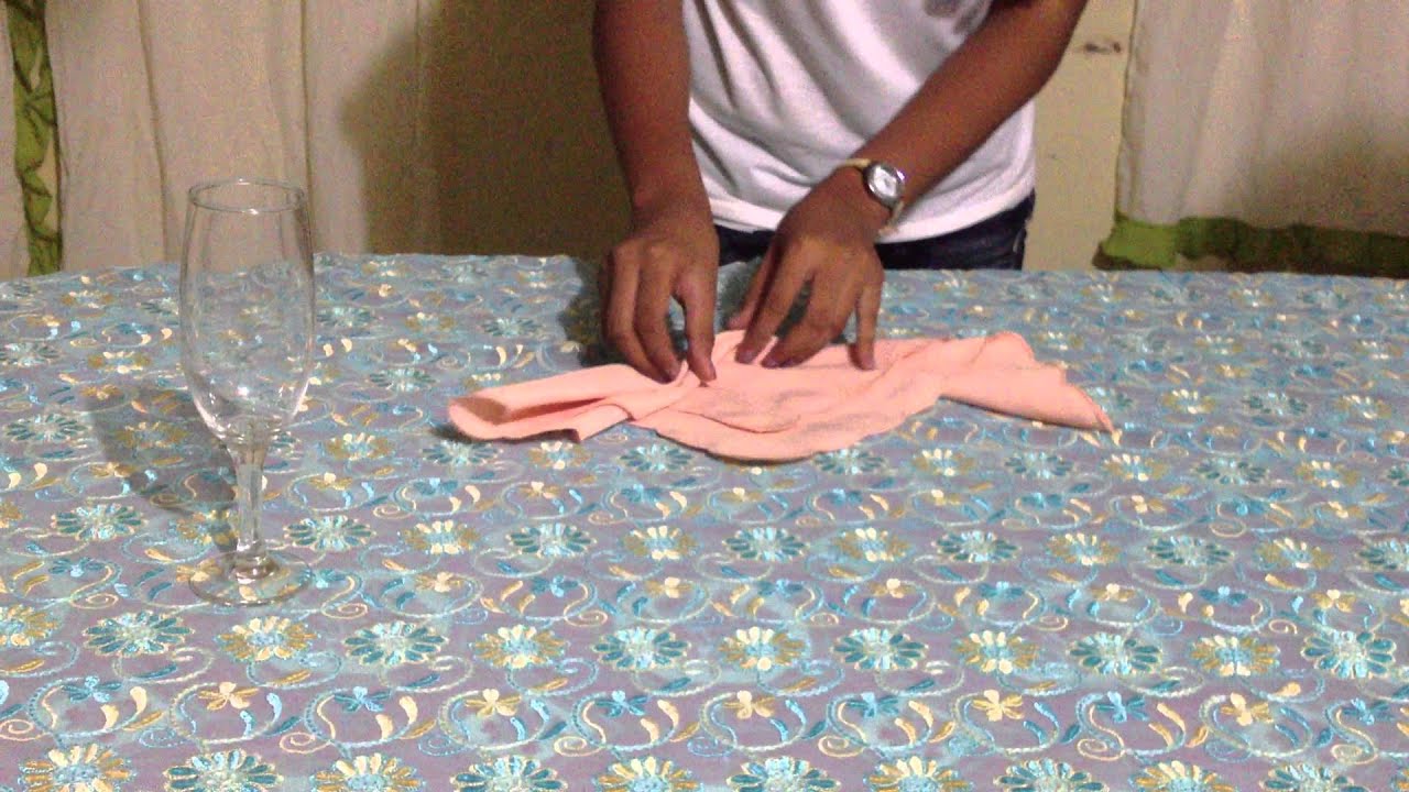 Table Napkin Fold Banana Flower YouTube