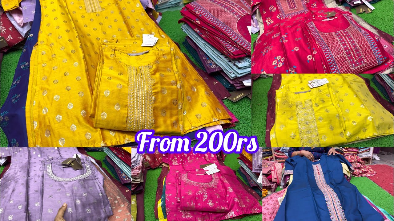 Chickpet Banglore Wholesale From 200rs Avasa Branded Kurti Pick 5 Kurti For 1000 & Set Collection