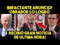 IMPACTANTE ANUNCIO! AMLO RECIBIO GRAN NOTICIA EN SABADO! ESTA DECISIÓN CAMBIARÁ TODO. MEXICO