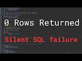 Is your SQL Query returning what you think it is?