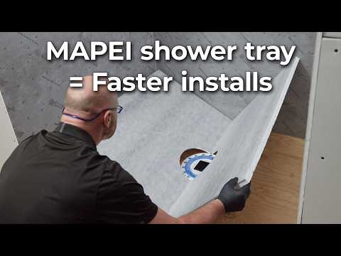 Mapeguard® Pre-Formed Shower Tray: Waterproof & ready to tile