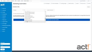 Act! Training Videos - AMA: Add Inclusion and Exclusion Lists