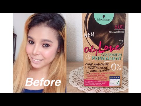 SCHWARZKOPF hair color new only Love coloration permanent - YouTube