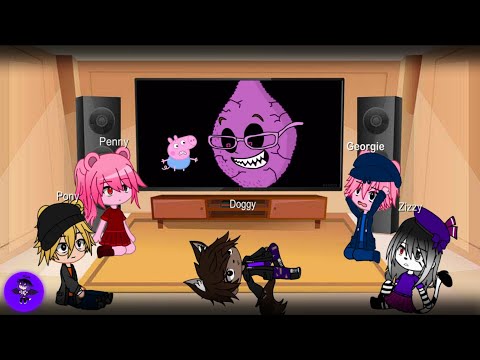 Gacha Club| 🐷 New Piggy skins react| Roblox Piggy Animation| PEPPA PIG TRY NOT TO LAUGH
