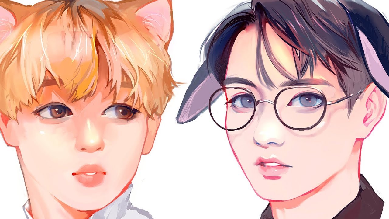 jimin🐾jungkook : digital art speedpaint