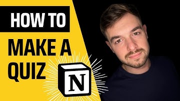 How to Make a Quiz in Notion | Notion Tutorial -  Full guide 2025