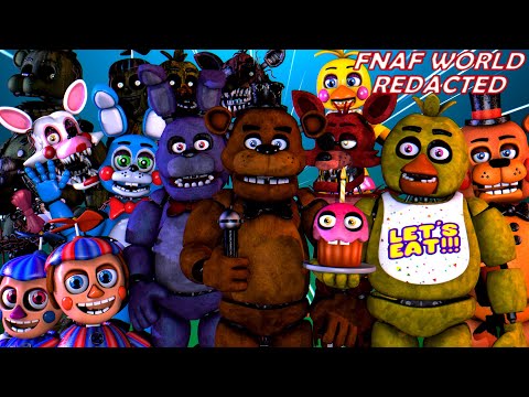 FNaF World Redacted  Confronting Scott And Chipper! Golden Freddy