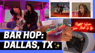 BAR HOP: DALLAS, TX (ft. Sierra Hardy)+ Secret Speakeasy & Rooftop Views