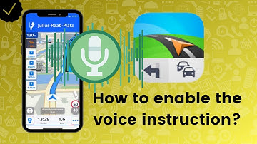 How to enable the voice instruction on Sygic GPS?