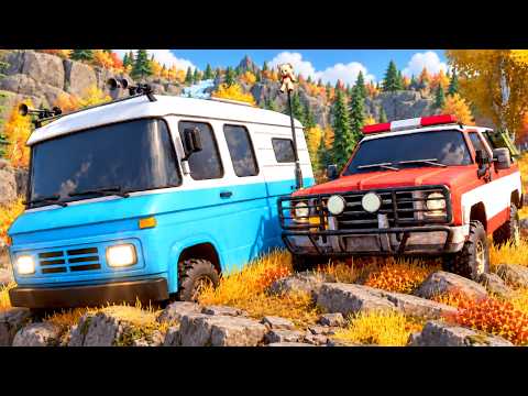 I Found an Off-Road VAN while Rock Crawling! (Over the Hill)
