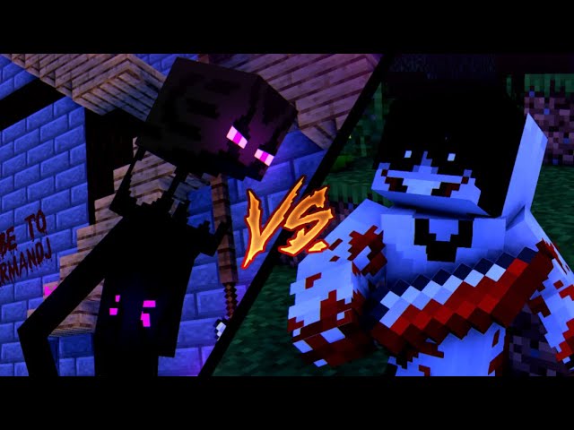 SCP-017 Shadow Person VS Kirbo & The Gang - Minecraft Animation 