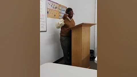 Ellington Woody speaking on Moses