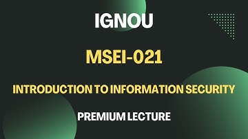 MSEI 021 #ignou #PGDIS #mscis #msei021 #ignousolvedassignment