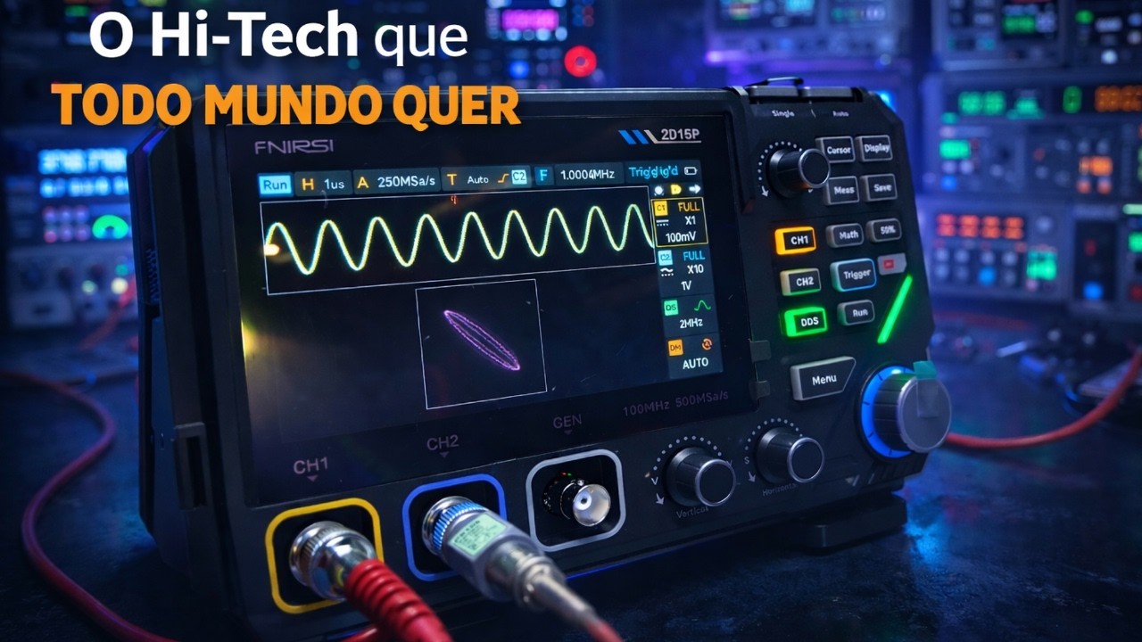Fnirsi 2D15P - Um Osciloscópio portátil com 3 funções - Uma delas é inédita!