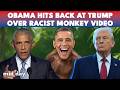 "Clown Show": Obama FIRES Back at Trump's Racist AI Monkey Video | WATCH